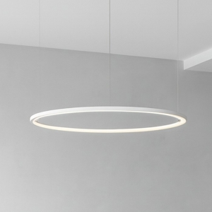 Lampadario cerchio led 80cm bianco dimmerabile