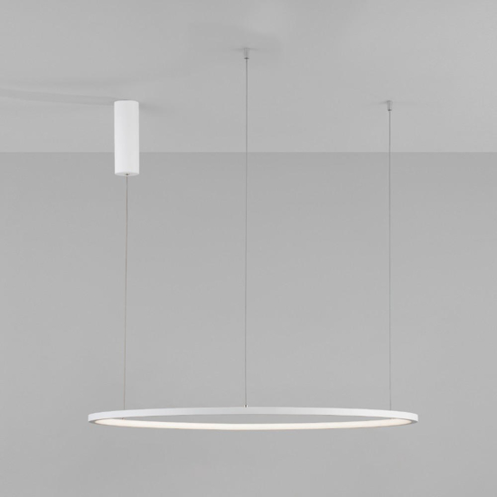 Lampadario cerchio led 80cm bianco dimmerabile