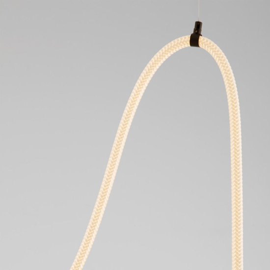 Lampadario moderno tubo di silincone led 33w 3000k dimmerabile