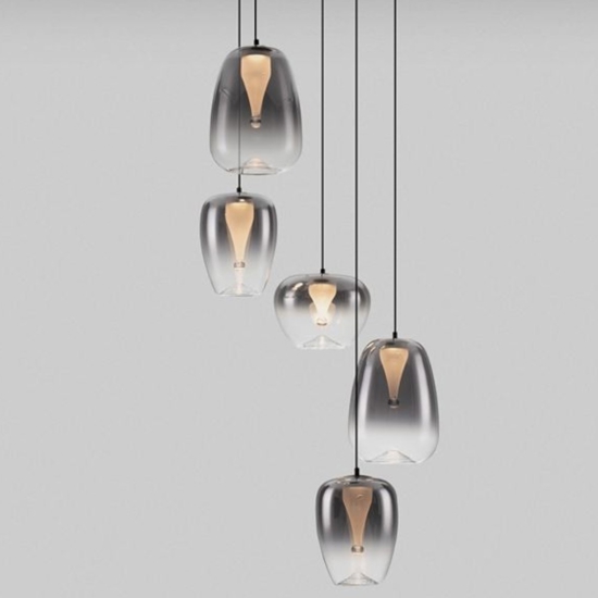 Lampadario moderno da salotto led 3000k cavi regolabili