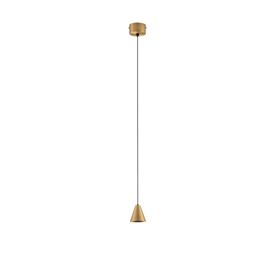Lampada a sospensione per comodino colore oro led 3000k