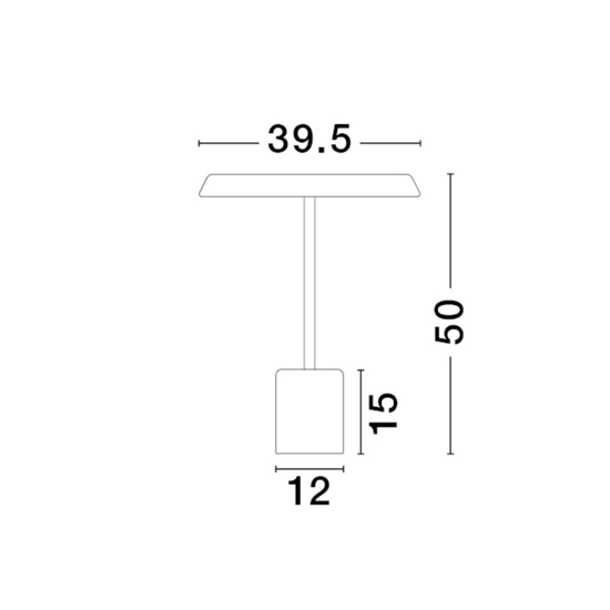 Lampada da tavolo moderna nera con effetto legno led 3000k