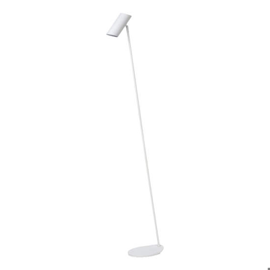 Lampada da terra design moderna da lettura metallo bianco