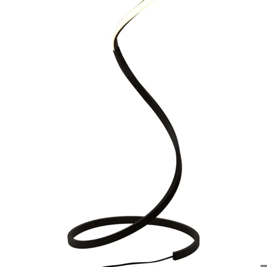 Piantana design moderna led 22w 2800k marrone ossido