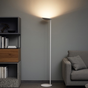 Piantana lampada da terra moderna grigio top light