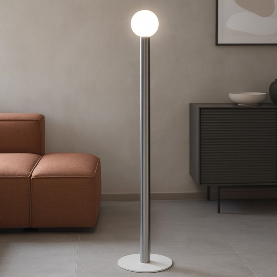 Birba linea light lampada da terra cilindrica design moderno