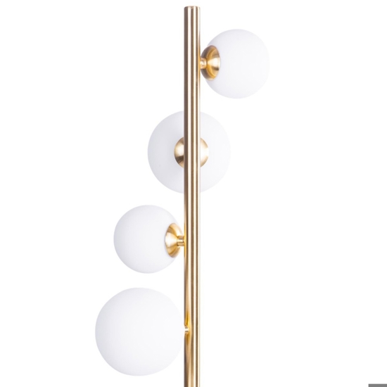 Lampada da terra moderna oro per salotto