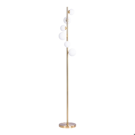Lampada da terra moderna oro per salotto