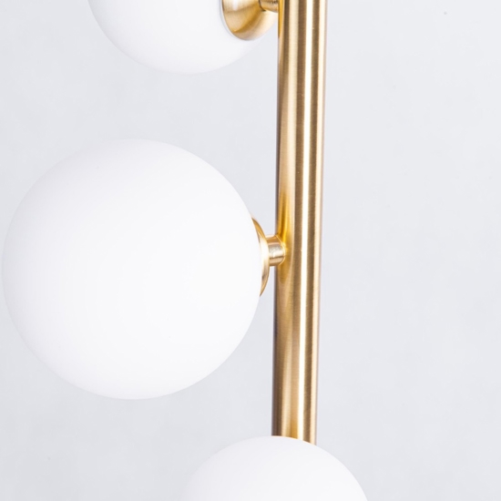 Lampada da terra moderna oro per salotto