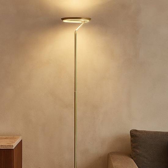 Lampada da terra piantana oro ottone led 2700k