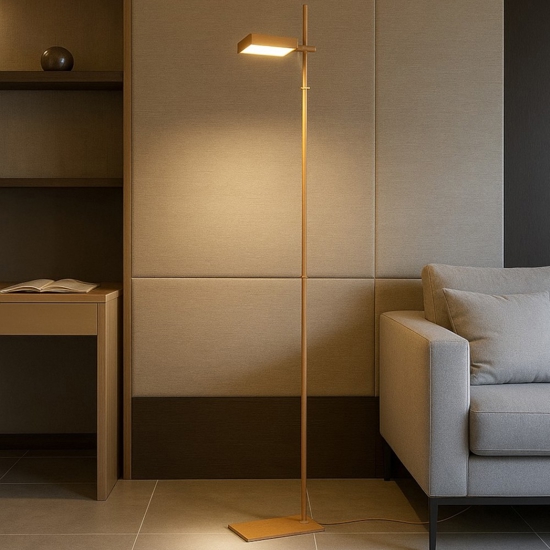Piantana moderna toplight sabbia led 20w 3000k 4000k orientabile