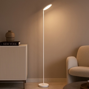 Piantana bianca led 30w 3000k moderna orientabile dimmerabile