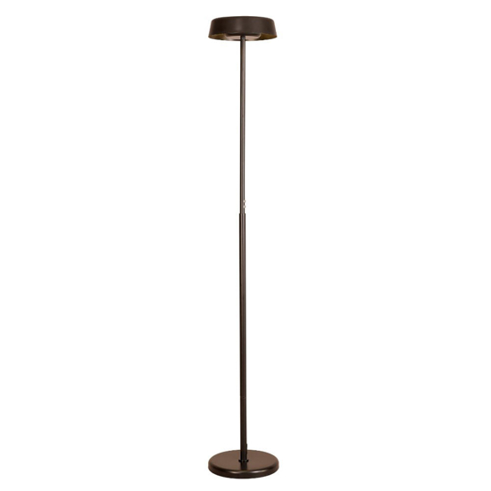 Piantana nera moderna led 15w 3000w dimmerabile