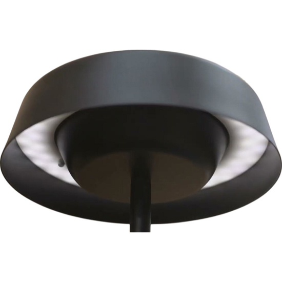 Piantana nera moderna led 15w 3000w dimmerabile