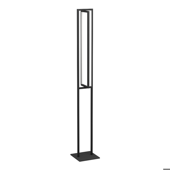 Eglo siberia lampada da terra moderna led 34w da 3000k a 6500k con telecomando