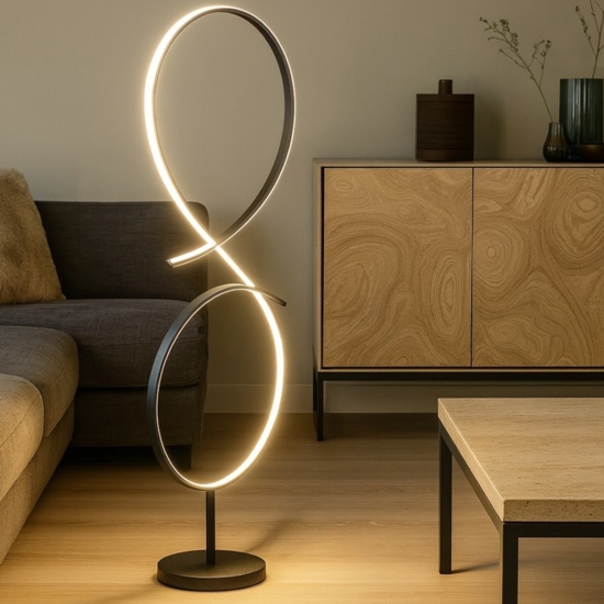 Serpins eglo piantana lampada da terra moderna design led 20w 3000k