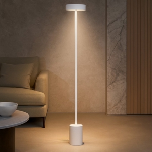Piantana da terra led 3000k bianca moderna per salotto