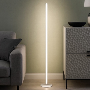 Piantana moderna led 3000k bianca linea light halfpipe
