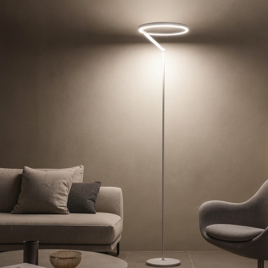 Piantana titanio vivida meridiana moderna led 27w 3000k 4000k