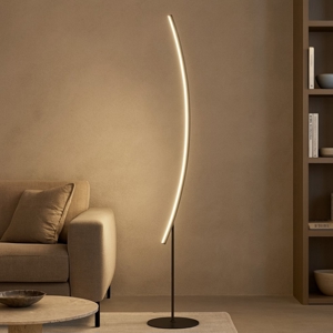 Vivida bow lampada da terra ad arco nera moderna led 3000k