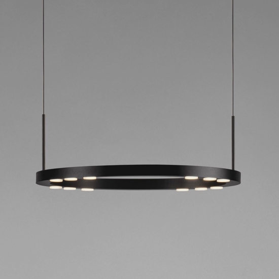Lampadario da cucina minimal con 12 luci led 3000k dimmerabili