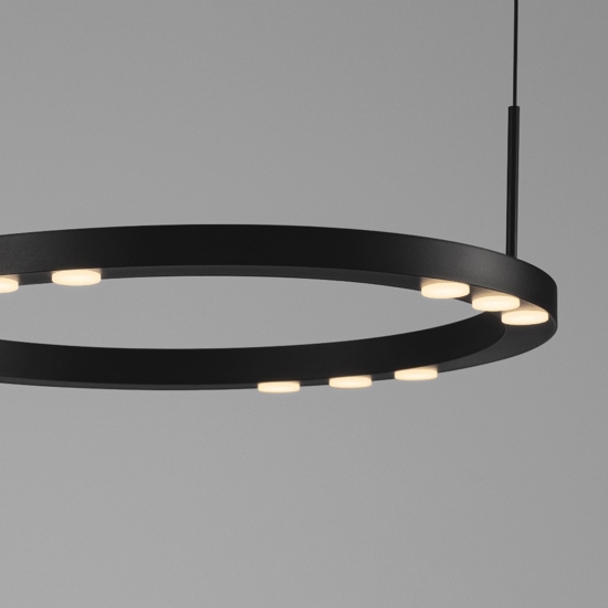 Lampadario da cucina minimal con 12 luci led 3000k dimmerabili