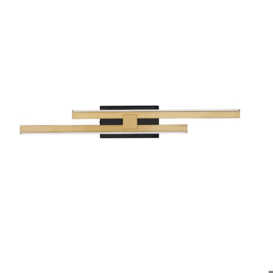 Applique da parete minimal colore oro led 3200k dimmerabile