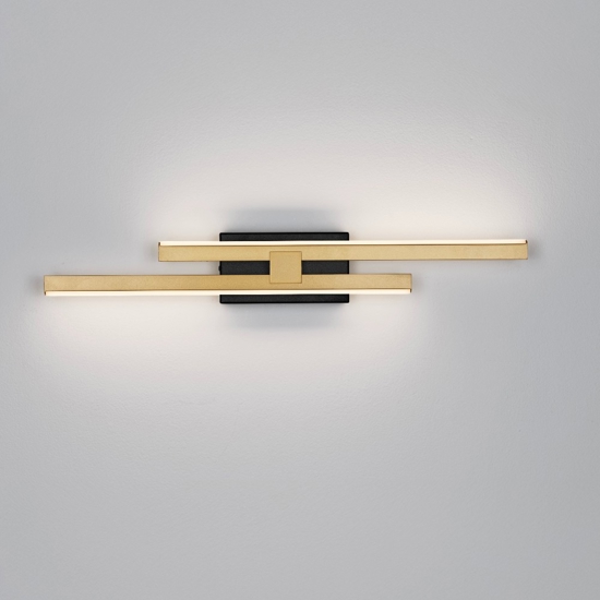 Applique da parete minimal colore oro led 3200k dimmerabile