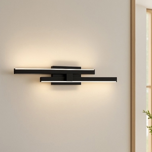Appplique da parete nero design moderno 3200k