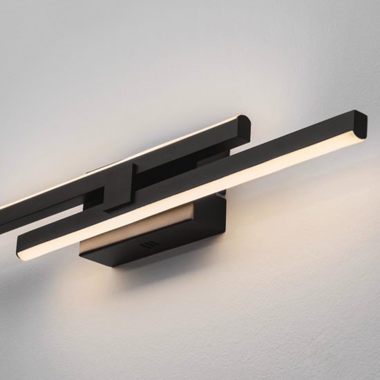 Appplique da parete nero design moderno 3200k