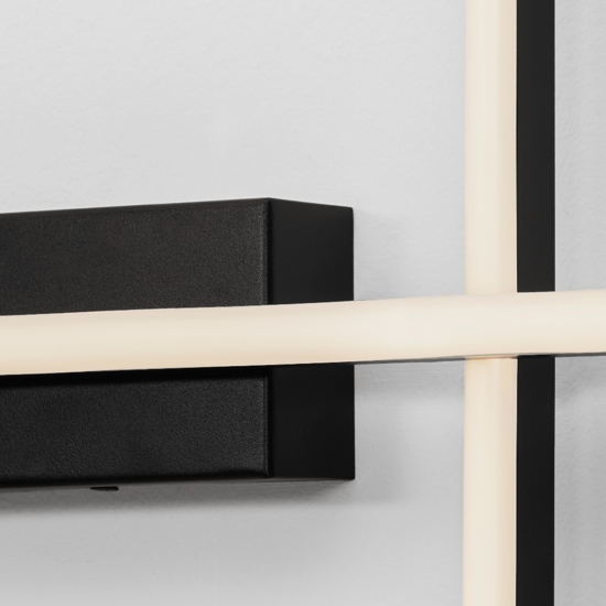 Applique da parete nero moderno led 3200k