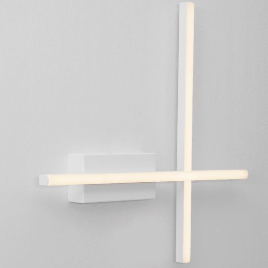 Applique da parete bianco design minimal led 3200k