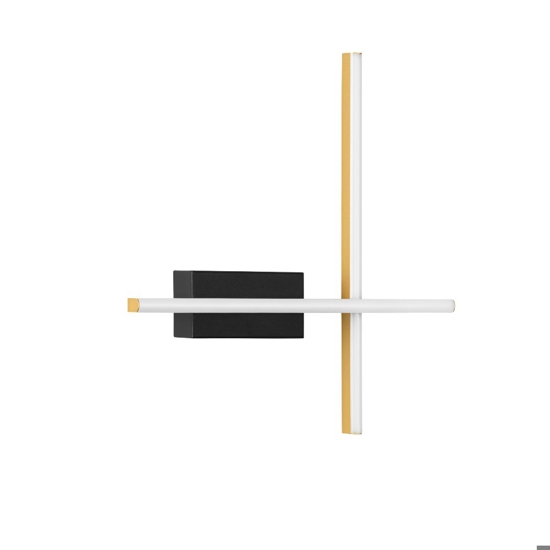 Applique da parete colore oro design minimal led 3200k dimmerabile