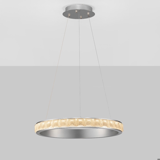 Lampadario per camera da letto effetto cristallo led 3000k