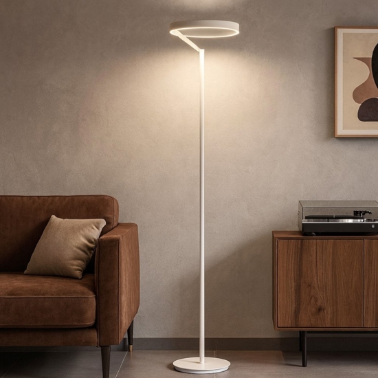 Gea luce criseide piantana da terra led bianca 3000k