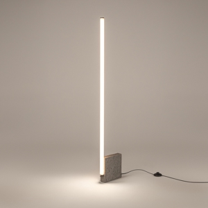 Lampada da terra moderna solid maytoni led 3000k con base in cemento