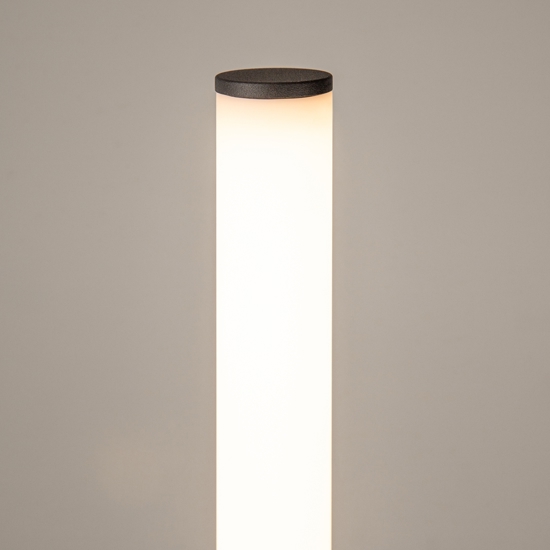 Lampada da terra moderna solid maytoni led 3000k con base in cemento