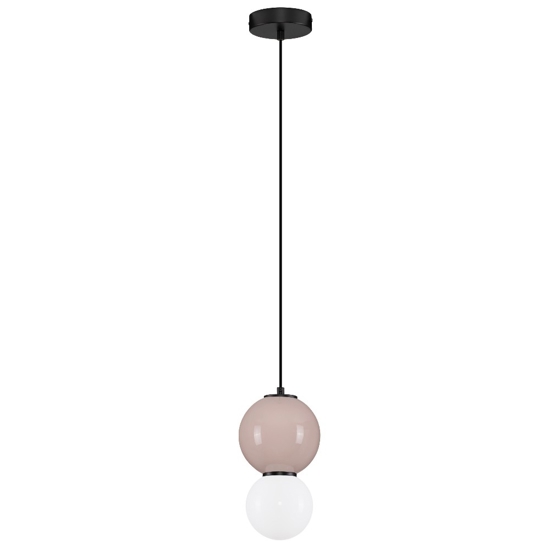 Lampada a sospensione in porcellana per comodino diametro 15cm led 3000k