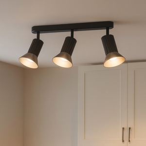 Plafoniera da cucina moderna con 3 faretti orientabili