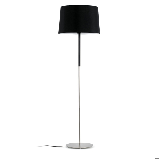 Lampada da terra moderna paralume nero