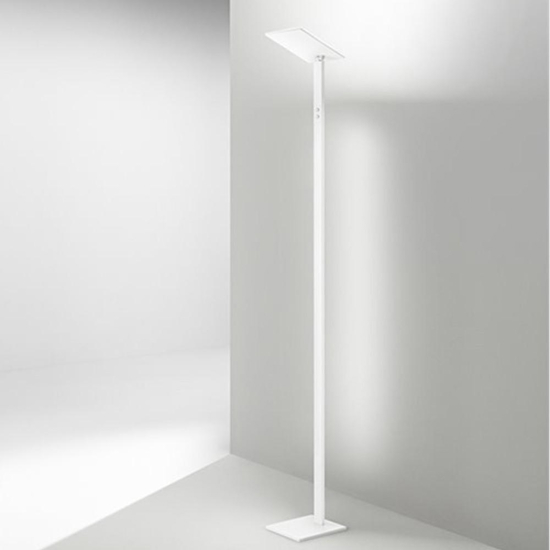 Lampada da terra per ufficio perenz quadra bianca led cct dimmerabile