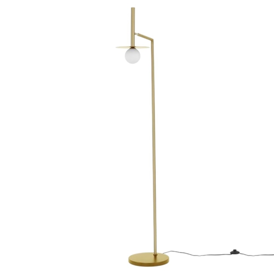 Lampada da terra moderna portalampada vetro opalino