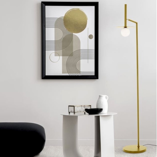 Lampada da terra moderna portalampada vetro opalino