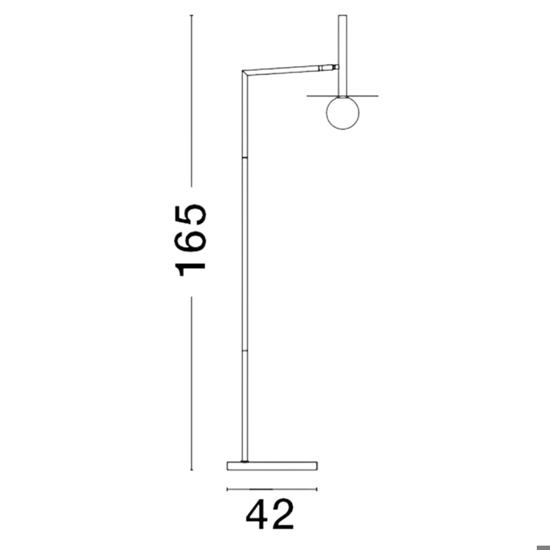 Lampada da terra moderna portalampada vetro opalino