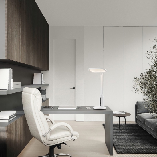 Lampada da tavolo orientabile bianca led 4000k touch