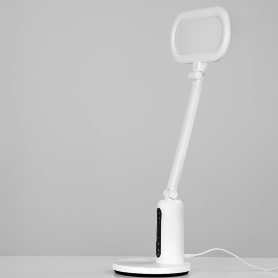 Lampada da tavolo orientabile bianca led 4000k touch