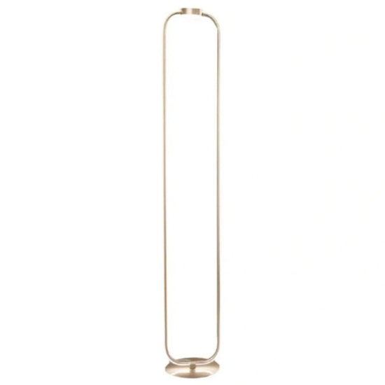 Lampada da terra led oro ondaluce alfa 3000k design moderna