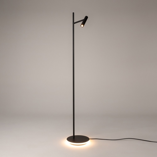 Maytoni lampada da terra moderna estudo led 3000k orientabile due luci