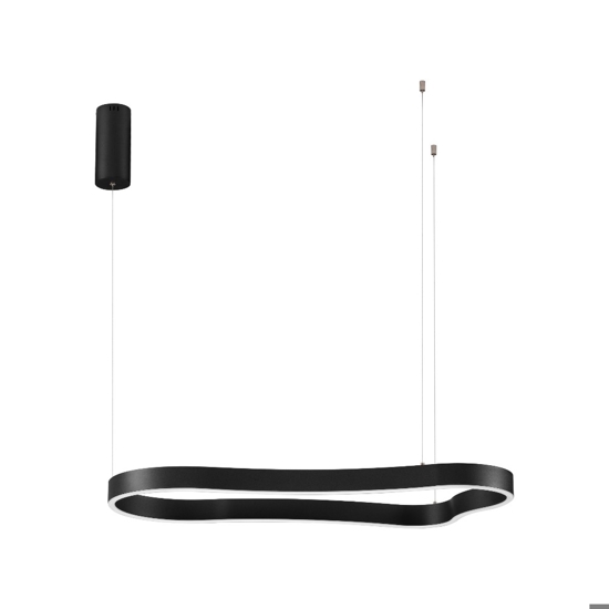 Lampadario moderno design originale colore nero led 3000k