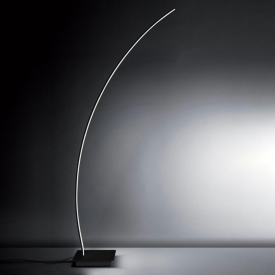Vivida bracket lampada ad arco nera led 33w 3000k 4000k